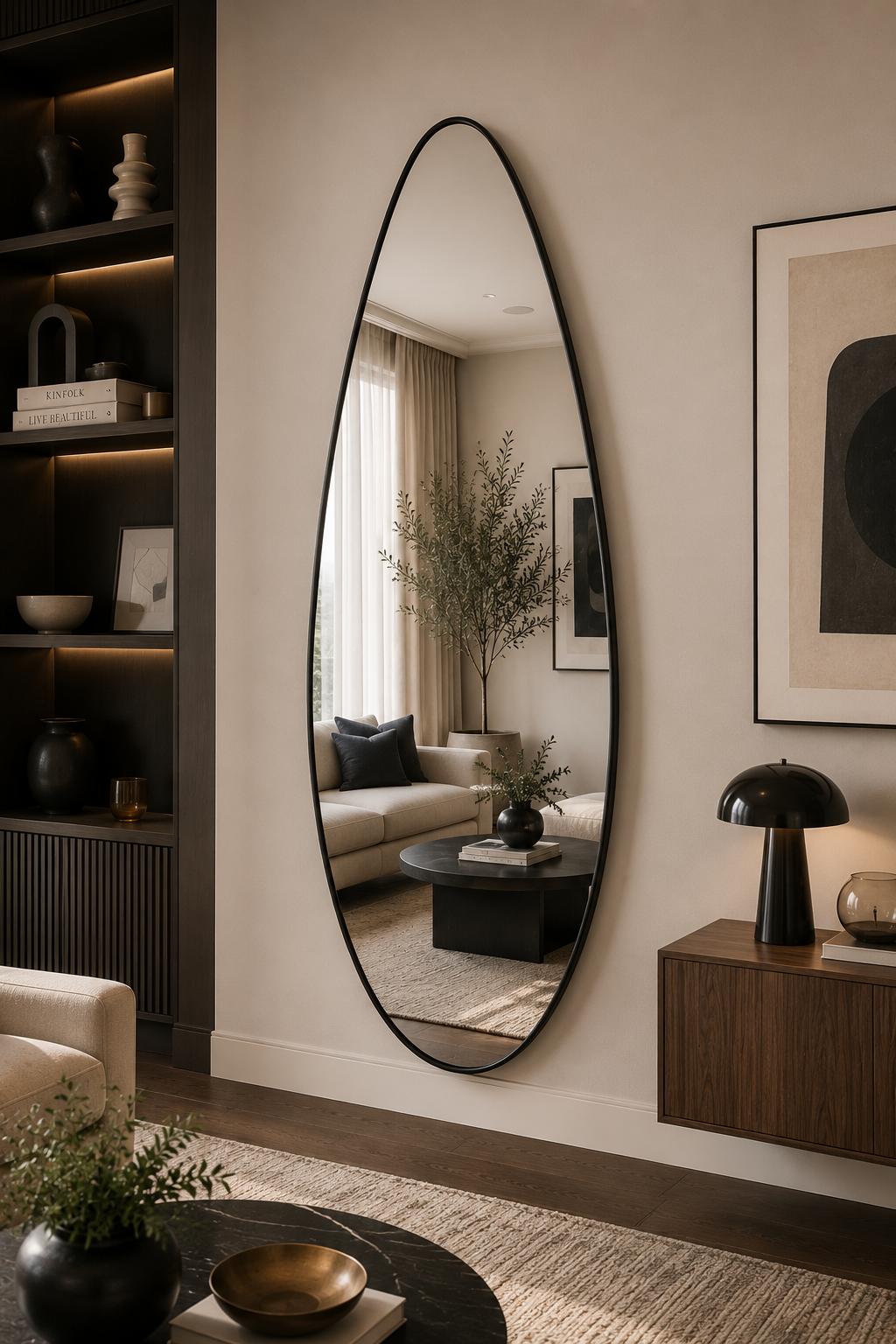 Teardrop Full Length Mirror