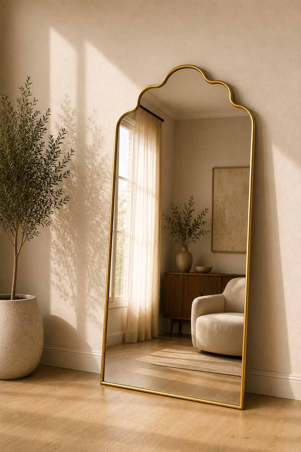 Crowned Arch Full Length Mirror