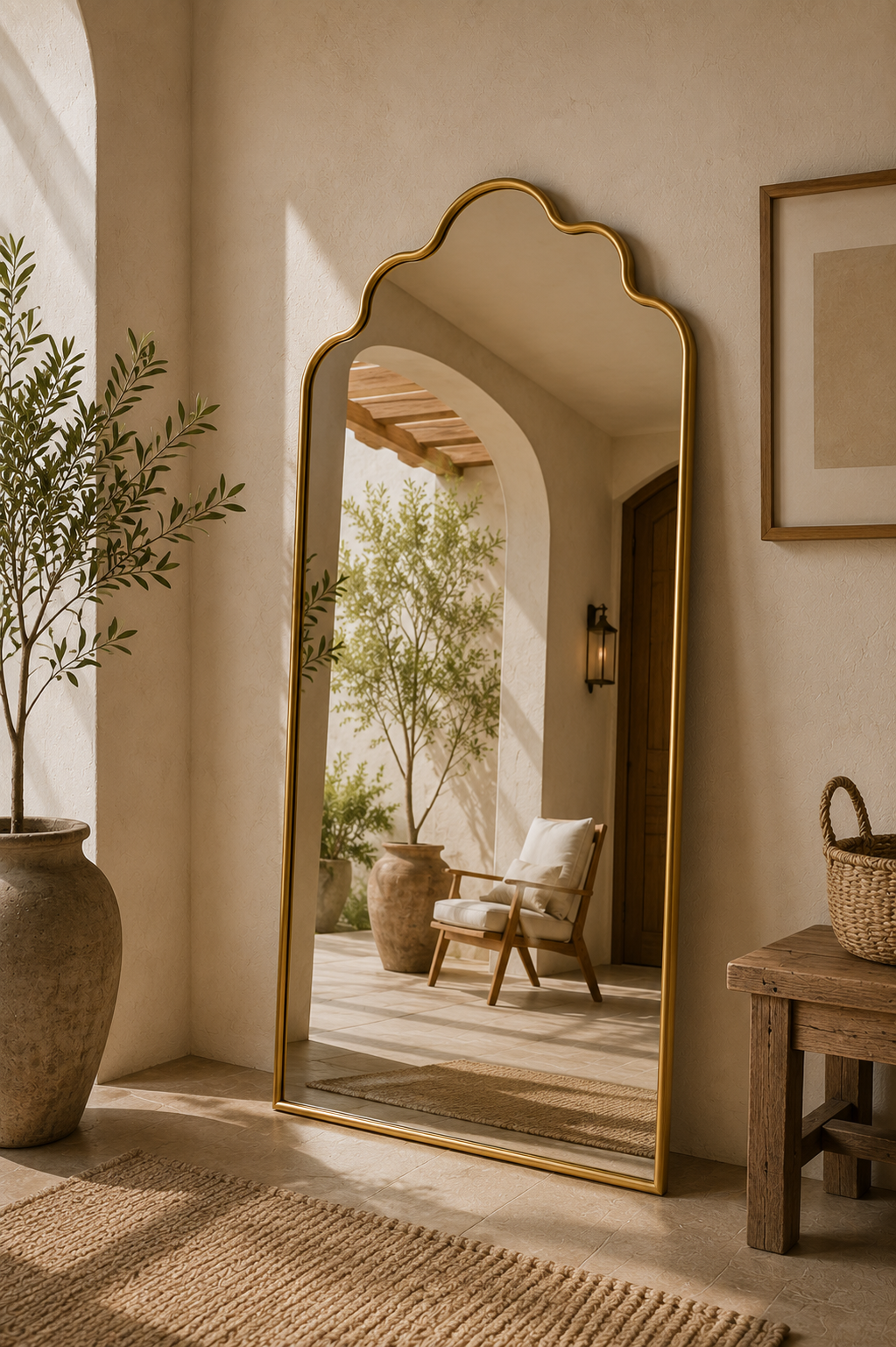 Crowned Arch Full Length Mirror