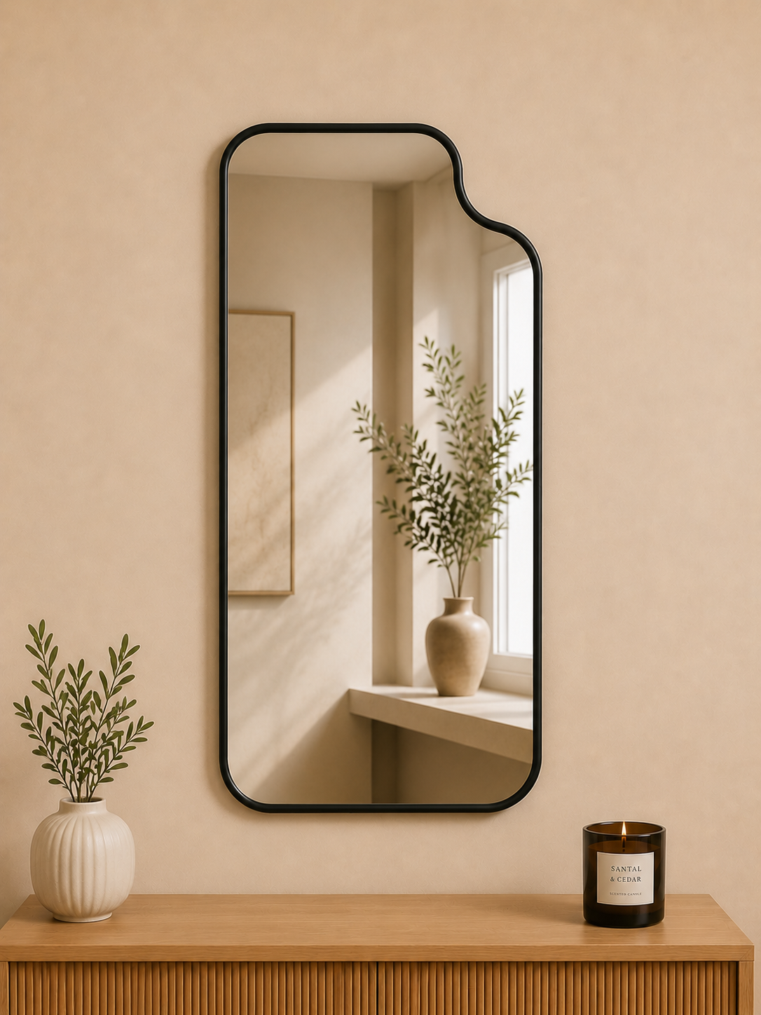Asymmetrical Arch Mirror