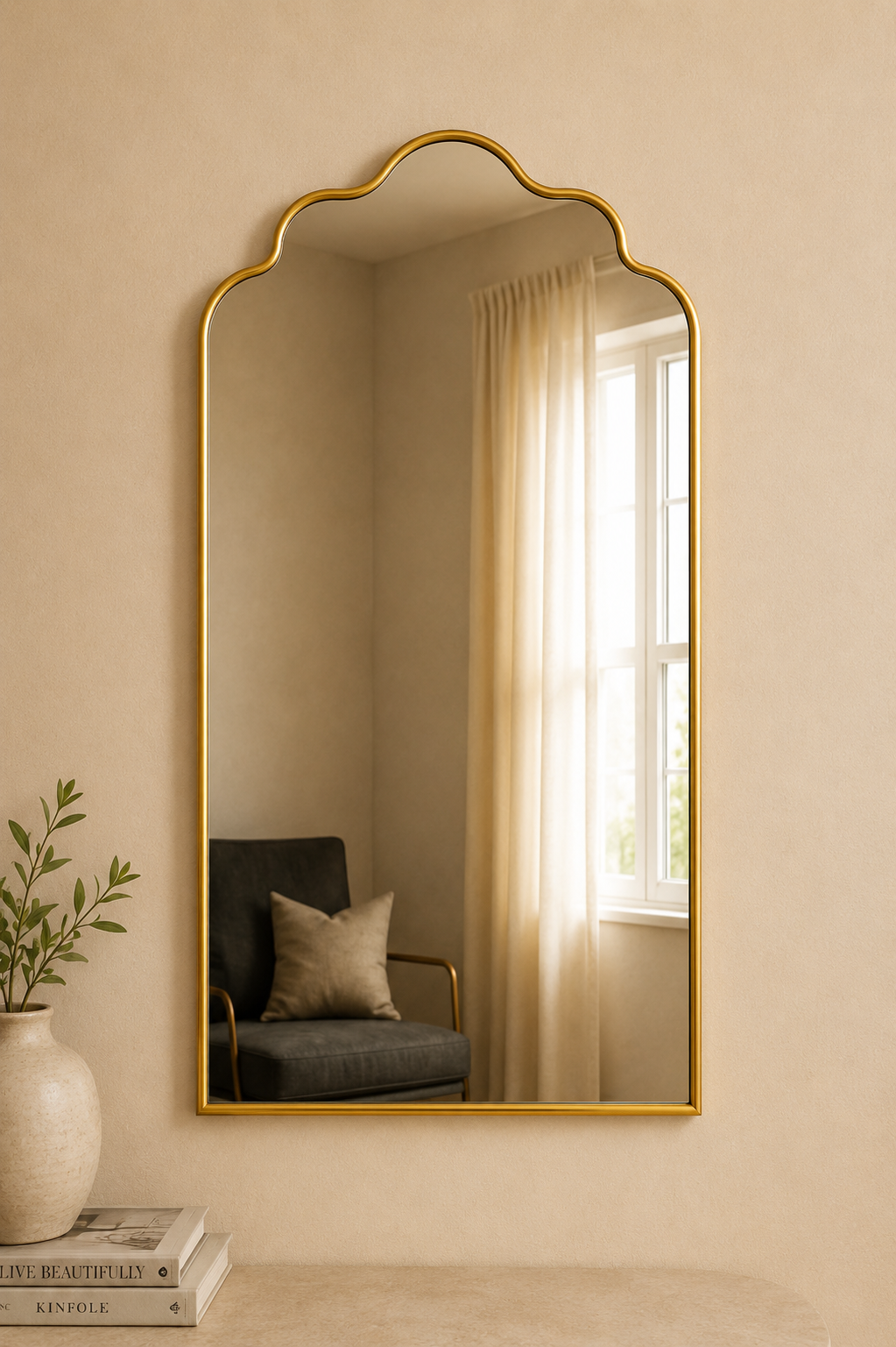 Crowned Arch Mirror